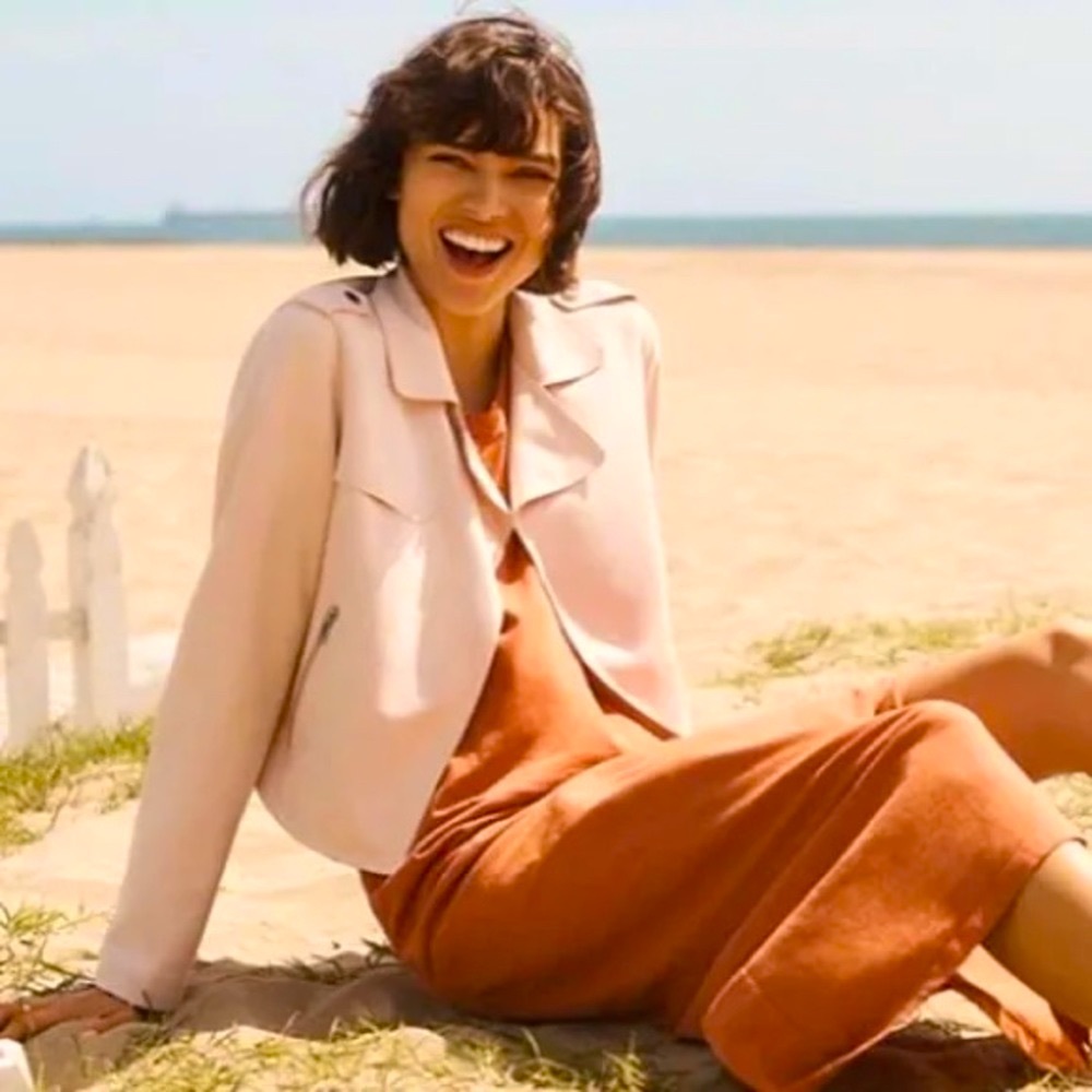 Anthropologie Faux Suede Crop Moto Jacket - Size M